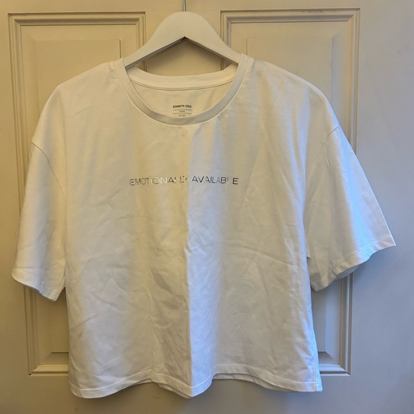Kenneth Cole White Short Sleeve Tee - Picture 1 of 3
